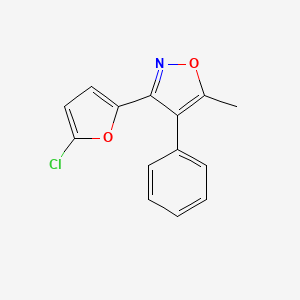 3-(5-Chlorofuran-2-yl)-4-phenyl-5-methylisoxazole