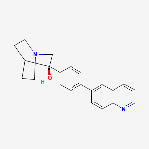 (3R)-3-(4-quinolin-6-ylphenyl)-1-azabicyclo[2.2.2]octan-3-ol