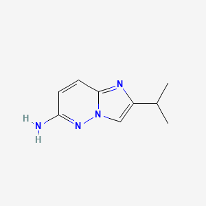 molecular formula C9H12N4 B12509362 2-Isopropylimidazo[1,2-b]pyridazin-6-amine 