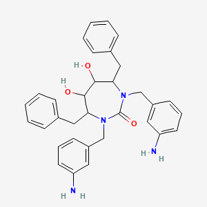 molecular formula C33H36N4O3 B12509402 Mozenavir (stereochemistry undefined) CAS No. 257295-75-3