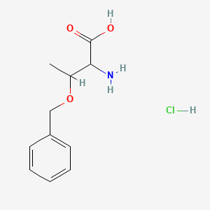 molecular formula C11H16ClNO3 B12509487 2-Amino-3-(benzyloxy)butanoic acid hydrochloride 