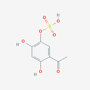 molecular formula C8H8O7S B1250949 2,4-dihydroxyacetophenone-5-O-sulfate 