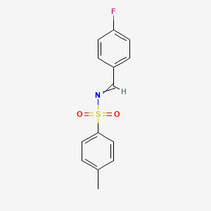 molecular formula C14H12FNO2S B12509495 N-Tosyl(4-fluorophenyl)methanimine 