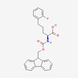 molecular formula C26H24FNO4 B12509540 Fmoc-(S)-2-amino-5-(2-fluorophenyl)pentanoic acid 