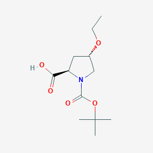 molecular formula C12H21NO5 B12509541 (4S)-1-Boc-4-ethoxy-D-proline 