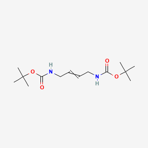 molecular formula C14H26N2O4 B12509556 tert-butyl N-[(E)-4-(tert-butoxycarbonylamino)but-2-enyl]carbamate 