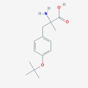 molecular formula C14H21NO3 B12509560 2-Amino-3-[4-(tert-butoxy)phenyl]-2-methylpropanoic acid 