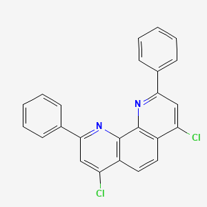 molecular formula C24H14Cl2N2 B12509563 4,7-Dichloro-2,9-diphenyl-1,10-phenanthroline 