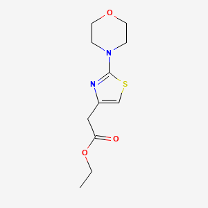 molecular formula C11H16N2O3S B12509590 Ethyl 2-(2-morpholinothiazol-4-yl)acetate 
