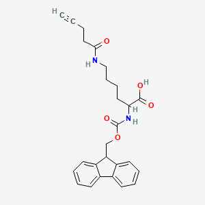 molecular formula C26H28N2O5 B12509630 Nalpha-Fmoc-Nbeta-4-pentynoyl-L-lysine 