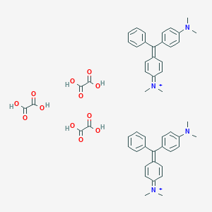 molecular formula C52H56N4O12+2 B12509642 Bis(malachite green cation); tris(oxalic acid) 