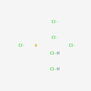 molecular formula Cl6H2Ir-4 B12509732 Iridium(IV) chloride dihydrochloride 