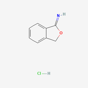 molecular formula C8H8ClNO B12509742 Isobenzofuran-1(3H)-imine hydrochloride 