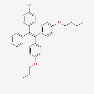 molecular formula C34H35BrO2 B12509757 4,4'-(2-(4-Bromophenyl)-2-phenylethene-1,1-diyl)bis(butoxybenzene) 