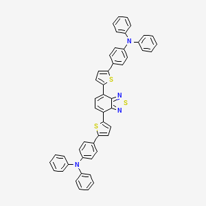 molecular formula C50H34N4S3 B12509773 4,4'-(Benzo[c][1,2,5]thiadiazole-4,7-diylbis(thiophene-5,2-diyl))bis(N,N-diphenylaniline) 