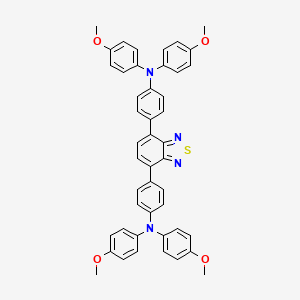 molecular formula C46H38N4O4S B12509776 4,4'-(Benzo[c][1,2,5]thiadiazole-4,7-diyl)bis(N,N-bis(4-methoxyphenyl)aniline) 