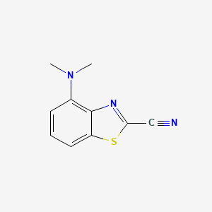 molecular formula C10H9N3S B12509800 4-(Dimethylamino)benzo[d]thiazole-2-carbonitrile 