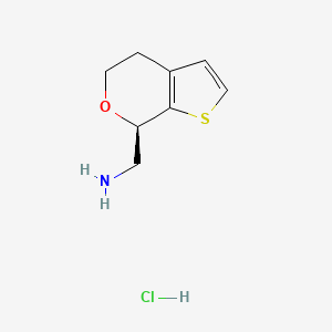 molecular formula C8H12ClNOS B12509883 [(7R)-4H,5H,7H-thieno[2,3-c]pyran-7-yl]methanaminehydrochloride 
