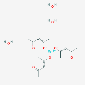 molecular formula C15H27DyO9 B12509891 Dysprosium(3+) bis(4-oxopent-2-en-2-olate) acetylacetonate trihydrate 