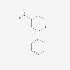 molecular formula C11H15NO B12509894 2-Phenyloxan-4-amine 