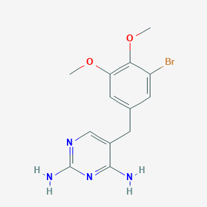 molecular formula C13H15BrN4O2 B125099 Trimethoprim impurity F CAS No. 16285-82-8