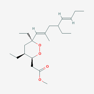 molecular formula C22H38O4 B1250991 plakortide H 