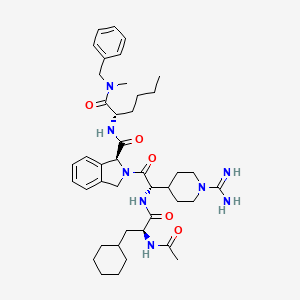 molecular formula C42H60N8O5 B1250998 Ac-Cha-Gpg-Disc-Nle-NMeBn 