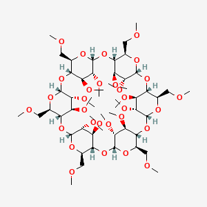 molecular formula C54H96O30 B1251004 Hexakis (2,3,6-tri-O-methyl)-|A-cyclodextrin 
