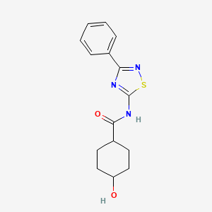 molecular formula C15H17N3O2S B1251020 (1alpha)-N-(3-Phenyl-1,2,4-thiadiazole-5-yl)-4alpha-hydroxycyclohexanecarboxamide 