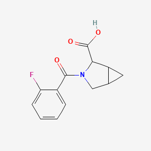 molecular formula C13H12FNO3 B12510273 3-(2-fluorobenzoyl)-3-azabicyclo[3.1.0]hexane-2-carboxylic Acid 