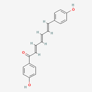 molecular formula C19H16O3 B1251039 1,7-Bis-(4-hydroxyphenyl)-2,4,6-heptatrienone 