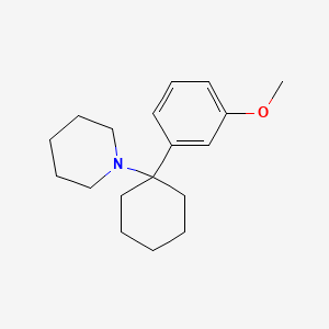 molecular formula C18H27NO B1251053 1-(1-(3-Methoxyphenyl)cyclohexyl)piperidine CAS No. 72242-03-6