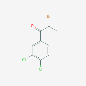 molecular formula C9H7BrCl2O B125108 2-Bromo-1-(3,4-dichlorophenyl)propan-1-one CAS No. 87427-61-0