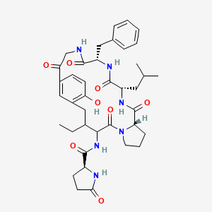 molecular formula C39H50N6O8 B1251086 Hibispeptin A 