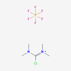 molecular formula C5H12ClF6N2P B1251092 N,N,N',N'-Tetramethylchloroformamidinium hexafluorophosphate CAS No. 207915-99-9