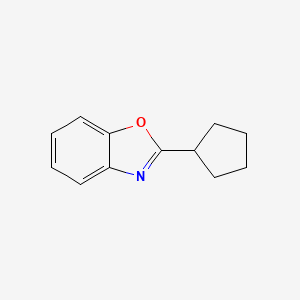 molecular formula C12H13NO B1251101 2-Cyclopentyl-1,3-benzoxazole 