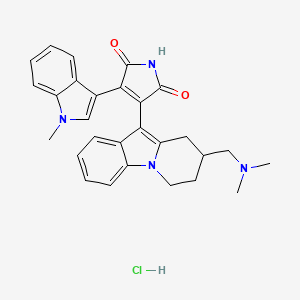 molecular formula C28H29ClN4O2 B1251115 Bisindolylmaleimide XI hydrochloride 