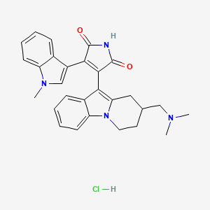 molecular formula C28H29ClN4O2 B1251115 Bisindolylmaleimide XI, HCl 