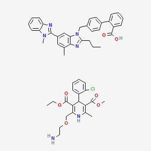 molecular formula C53H55ClN6O7 B1251120 Telmisartan/Amlodipine 