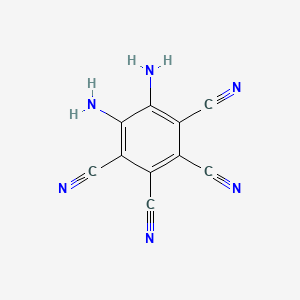 molecular formula C10H4N6 B12511339 5,6-Diaminobenzene-1,2,3,4-tetracarbonitrile 