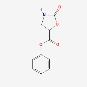 molecular formula C10H9NO4 B12511452 Phenyl2-oxooxazolidine-5-carboxylate 