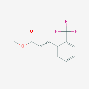 molecular formula C11H9F3O2 B12511472 Methyl 3-[2-(trifluoromethyl)phenyl]prop-2-enoate 