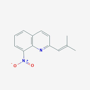 2-(2-Methylprop-1-enyl)-8-nitroquinoline
