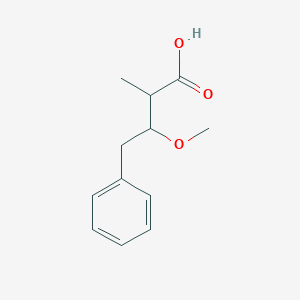 molecular formula C12H16O3 B12511544 2-Methyl-3-methoxy-4-phenylbutyric acid 