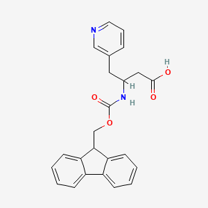 molecular formula C24H22N2O4 B12511547 (R)-Fmoc-4-(3-pyridyl)-beta-Homoala-OH 