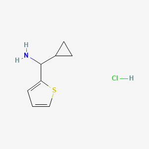 molecular formula C8H12ClNS B12511552 Cyclopropyl(thiophen-2-yl)methanamine hydrochloride 