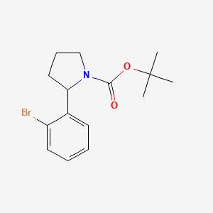 molecular formula C15H20BrNO2 B12511634 Tert-butyl 2-(2-bromophenyl)pyrrolidine-1-carboxylate 