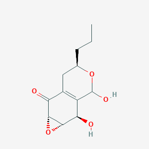 (1aS,2R,5R,7aS)-2,3-dihydroxy-5-propyl-1a,2,3,5,6,7a-hexahydrooxireno[2,3-g]isochromen-7-one
