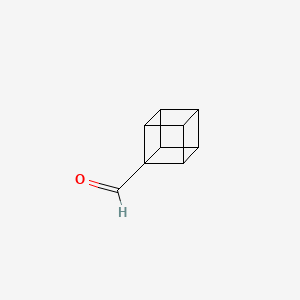 molecular formula C9H8O B12511682 Cubane-1-carbaldehyde 