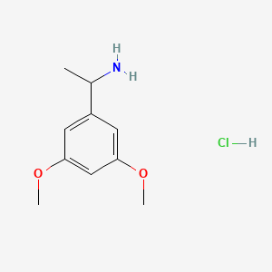 molecular formula C10H16ClNO2 B12511698 1-(3,5-Dimethoxyphenyl)ethan-1-aminehydrochloride 